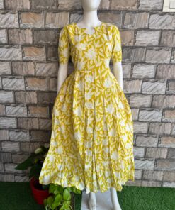 Yellow kanta floral