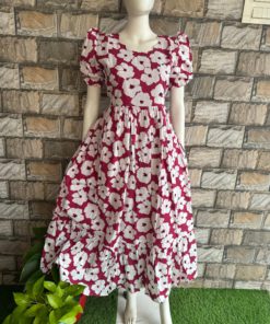 Magenta mul mul cotton