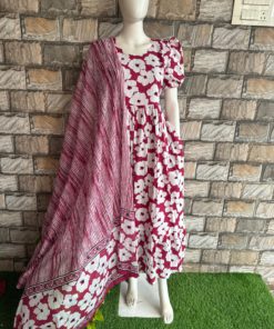 Mul mul stripes dupatta